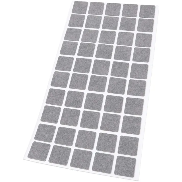 Adsamm feltrini ultrasottili quadrati 20x20 mm grigi 50 pezzi viscosa