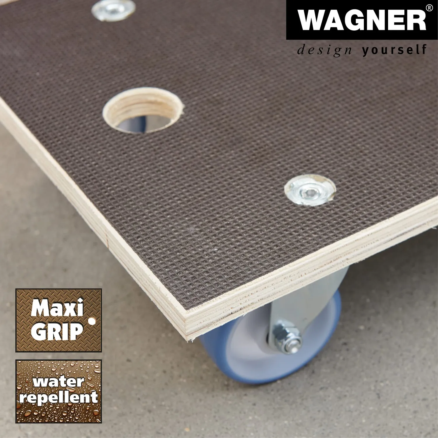 Wagner FSC carrello trasporto compensato 250 kg 57,5 cm