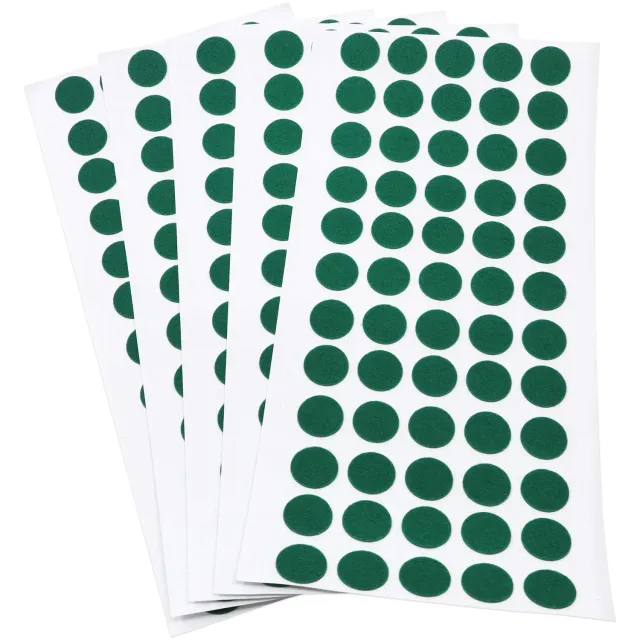 Adsamm feltrini autoadesivi rotondi 14 mm verde 300 pezzi sottili