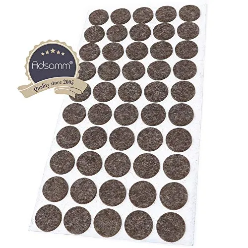 Adsamm Quality Feltrini Lana Ø22 mm Marroni 50 Pezzi