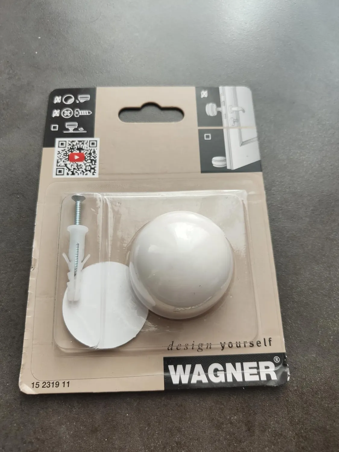 Wagner Assorbitore paracolpo parete 40 mm bianco