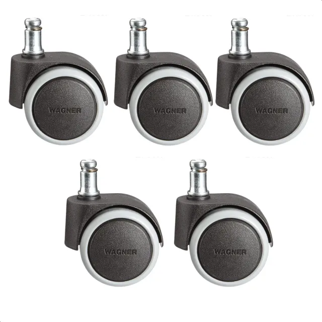 Wagner RO 4011 Ruote Sedia Ufficio Set 5 Morbide Grigie