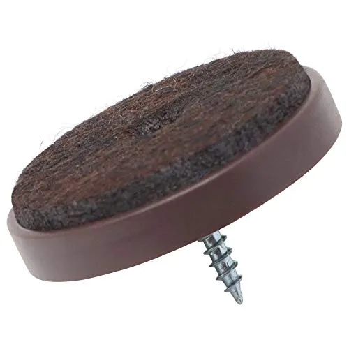 Adsamm feltrini con vite Ø40mm marroni 16 pezzi scivoli