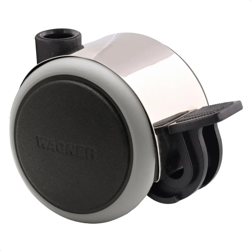Wagner 01142601 rotella doppia 40 mm 35 kg nera con freno