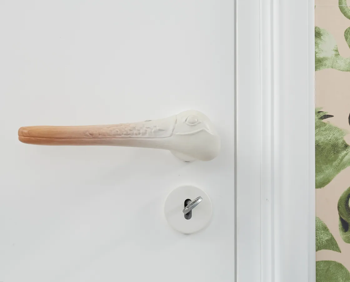NIVA Design Libeccio Maniglia Porta Legno Ciliegio