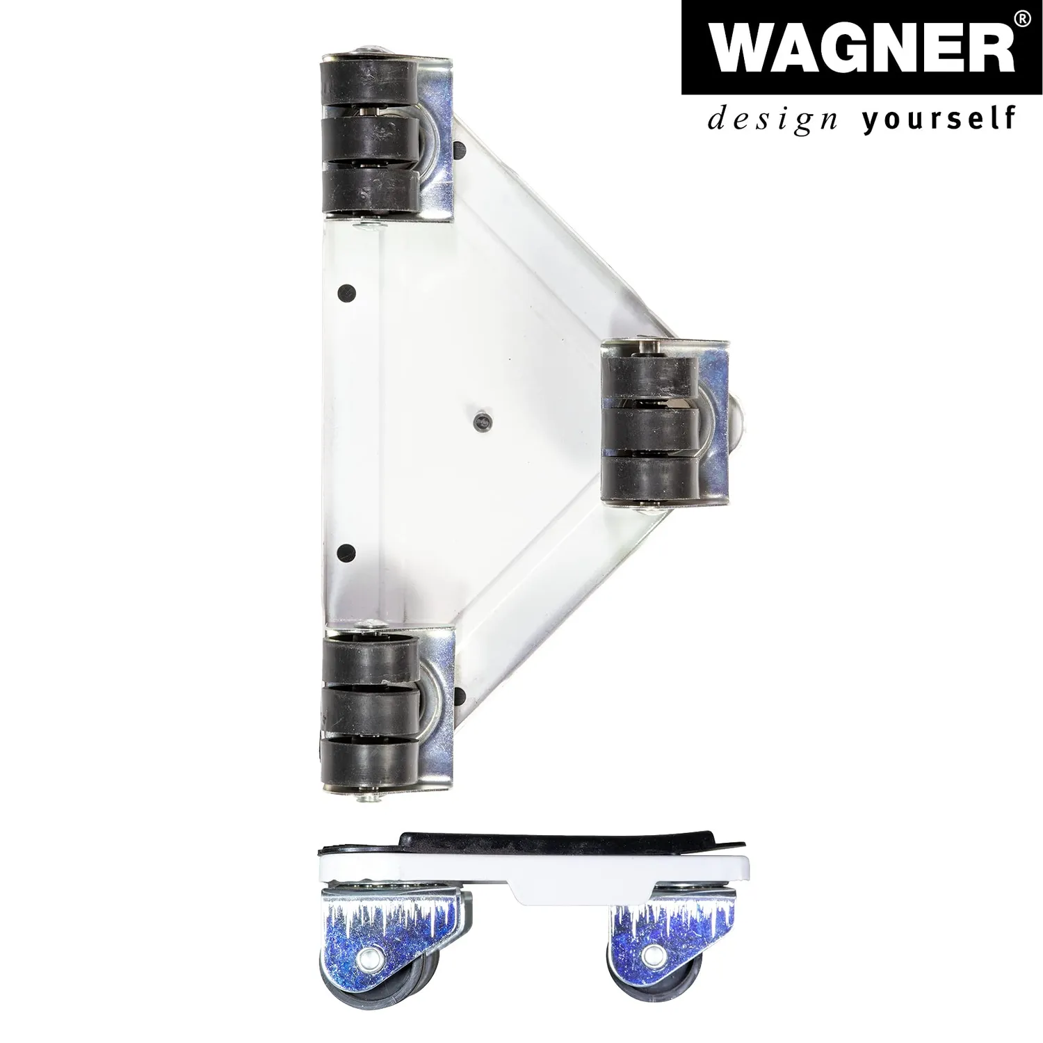 Wagner MM 1191 triangoli trasporto 250kg set 4 ruote sterzanti
