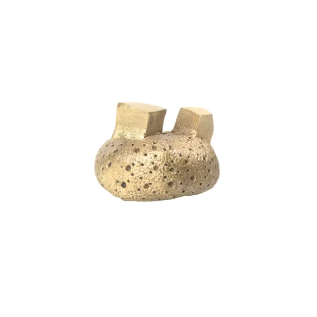 NIVA Design Pietra pomello ottone forma minerale