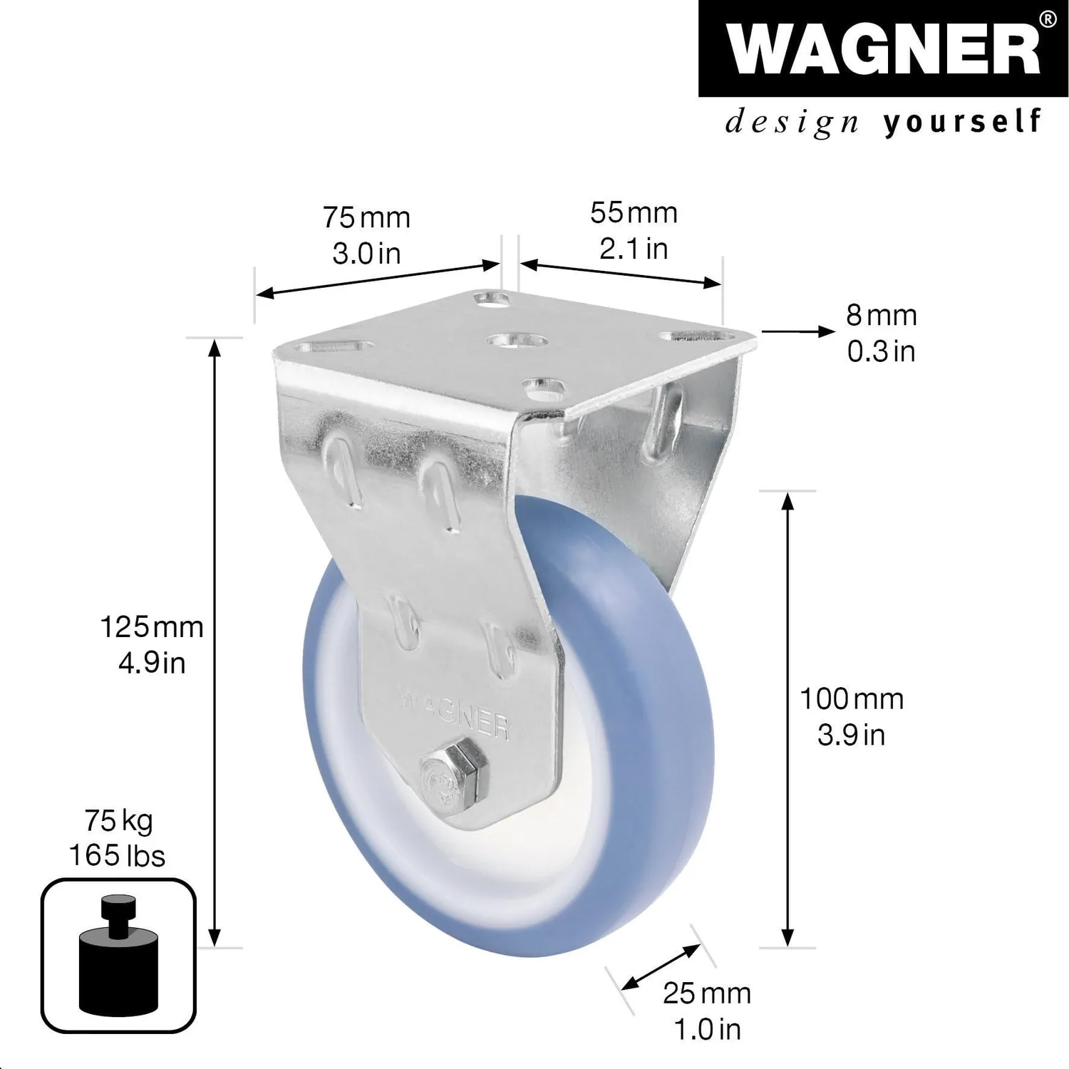 Wagner RO 7700 rullo fisso 100 mm 1 pz ultrasoft