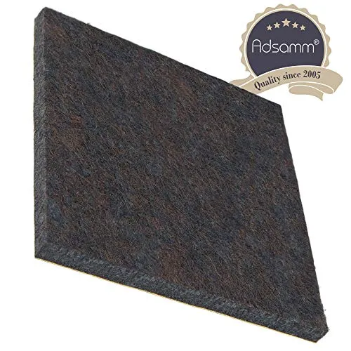 Adsamm feltrini autoadesivi marroni 4 pezzi 80x80 mm