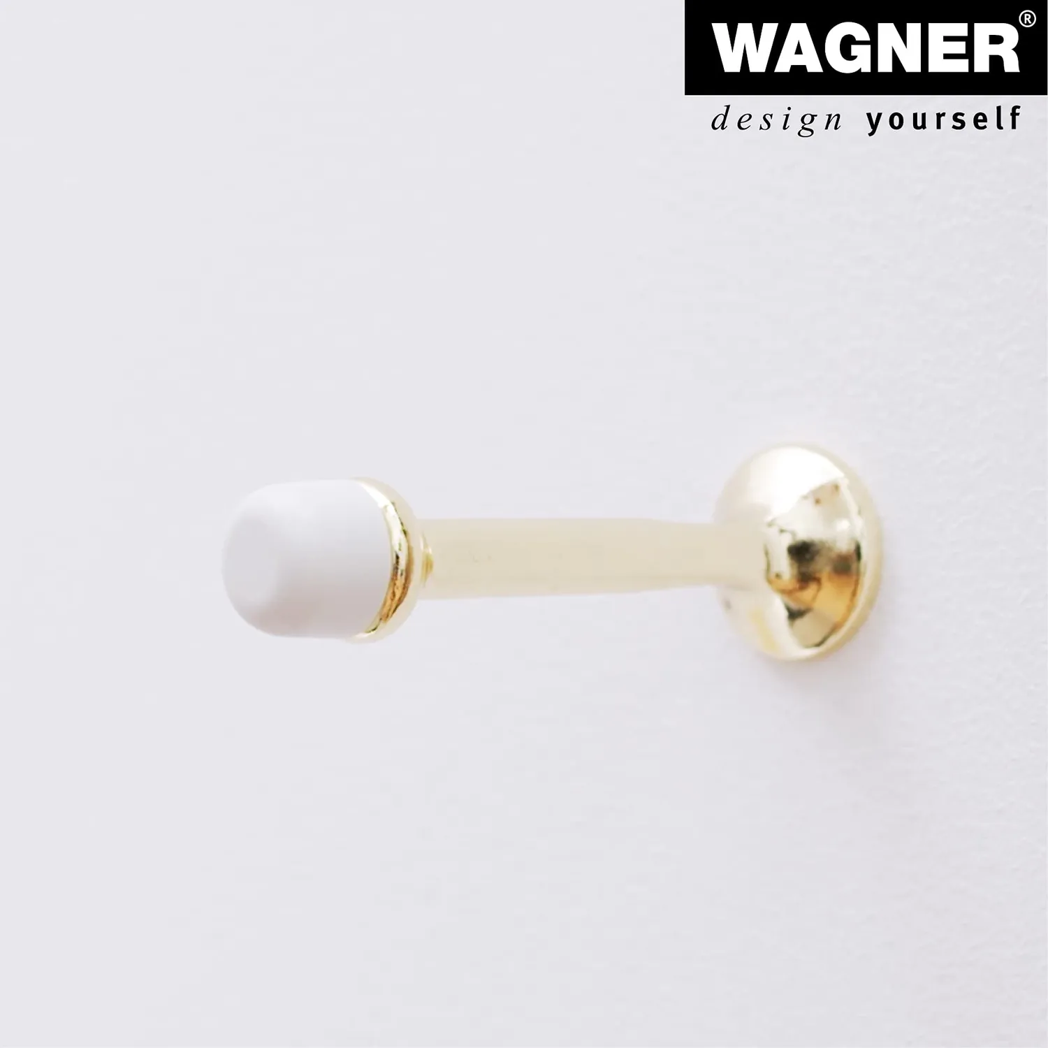 WAGNER Stick 15806711 fermaporta muro ottonato retrò