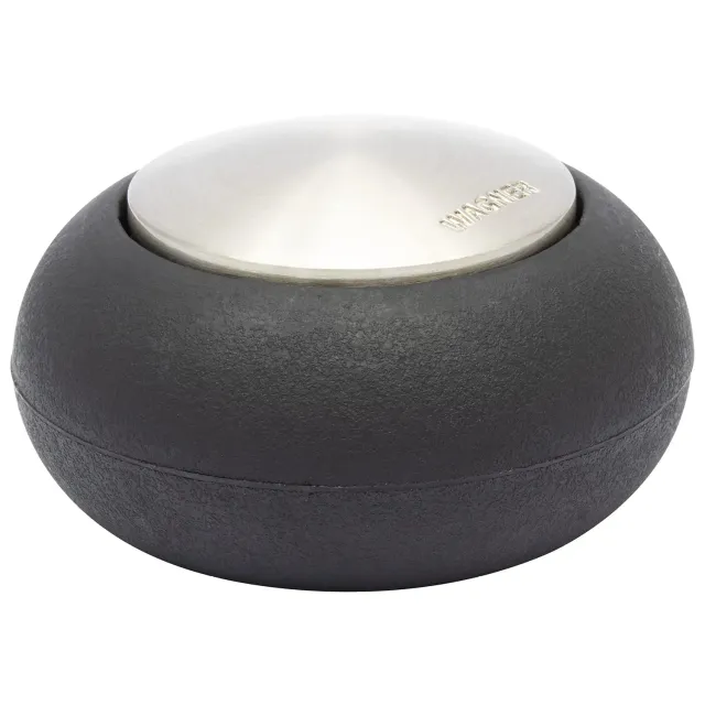 Wagner 15517611 fermaporta pavimento Ø54x30 mm zinco inox