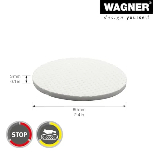 Wagner Soft Pads 16026099 cuscinetti EVA 60 mm 4 pezzi bianchi