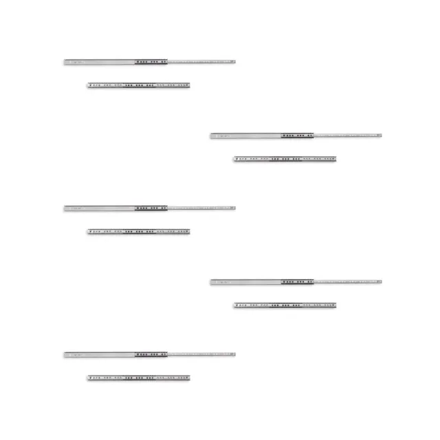 Emuca Guide Cuscinetti Sfere 310 mm 10 pz Parziale