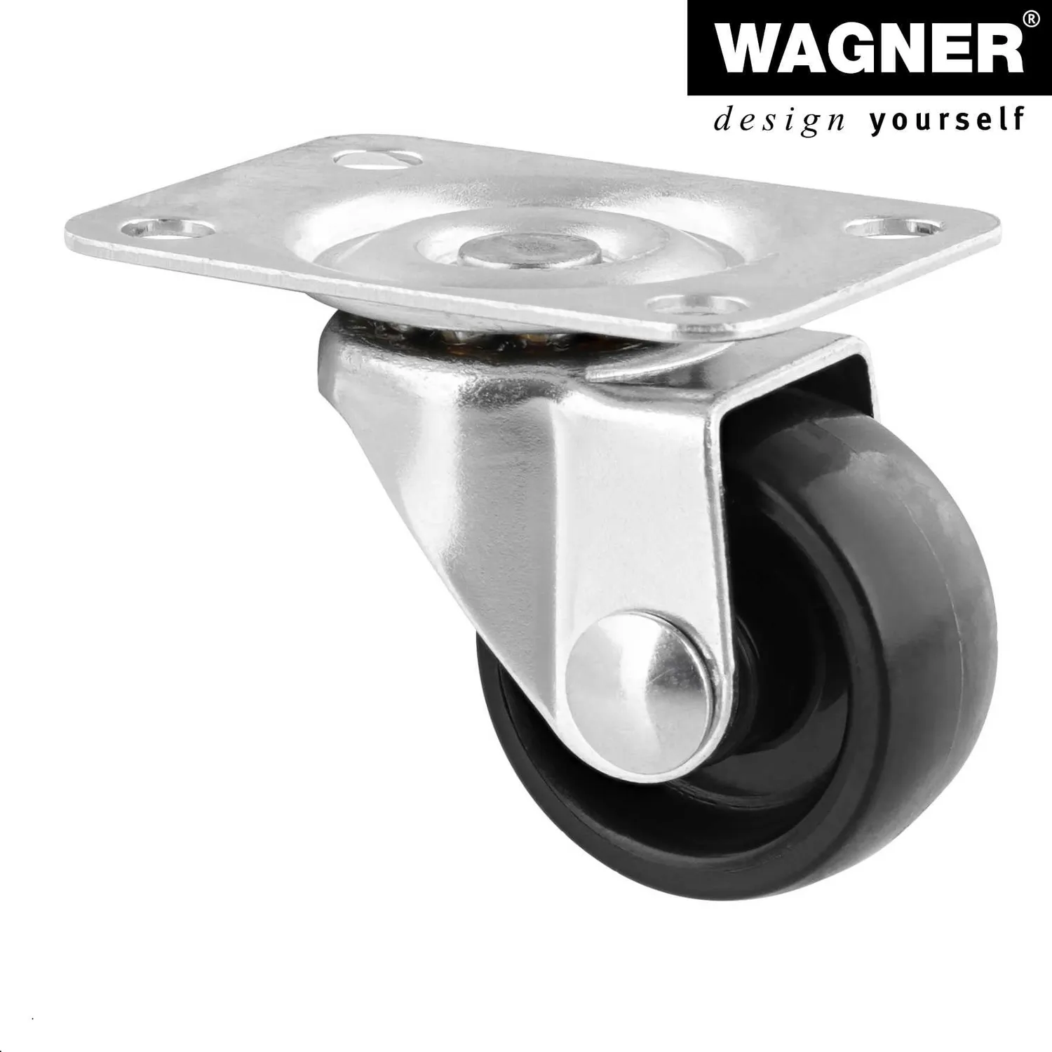 Wagner RO 2109 rotelle girevoli Ø 30 mm nere set 20 pezzi