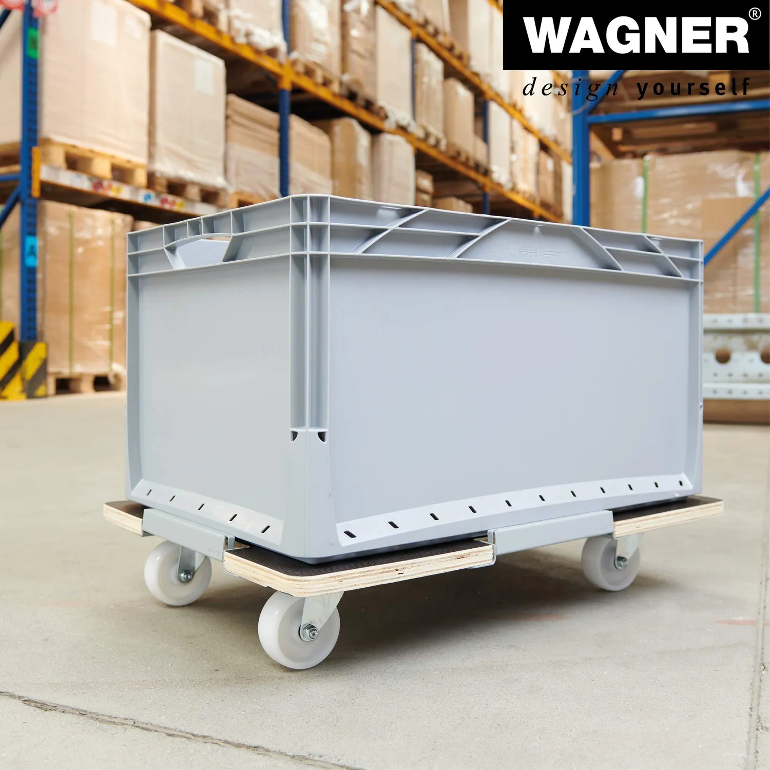 Wagner MM 1381 20138101 Carrello Eurobox 63x43 cm 250 kg Antiscivolo