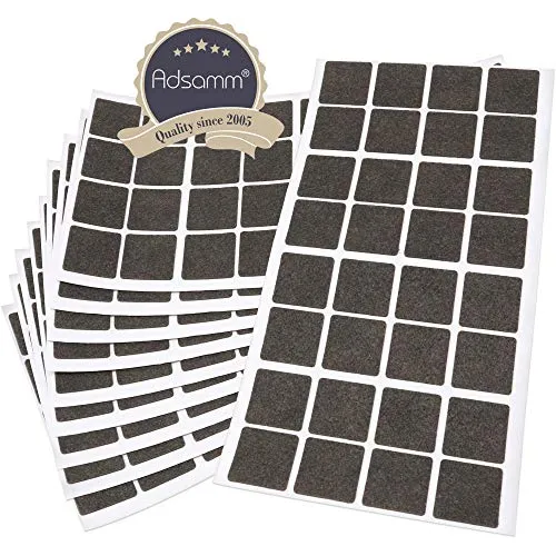 Adsamm Ultrasottili 25x25 mm Feltrini Marroni 320 pz 1,5mm