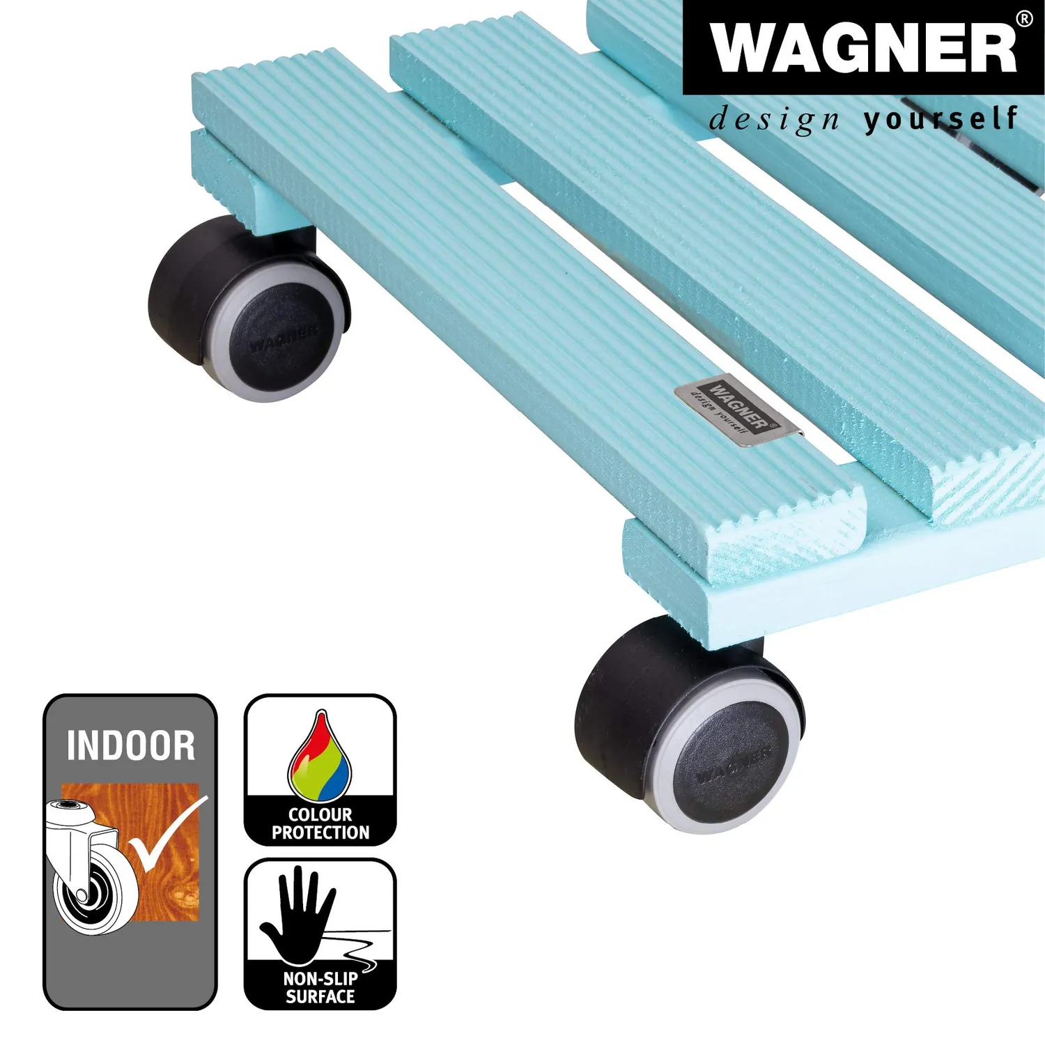 Wagner Aqua Splash carrello piante 28x28cm blu portata 100kg