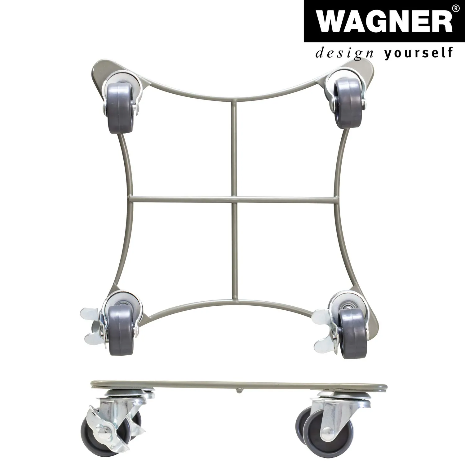 WAGNER Retro Style Carrello Piante Ø30 cm Oliva 60 kg