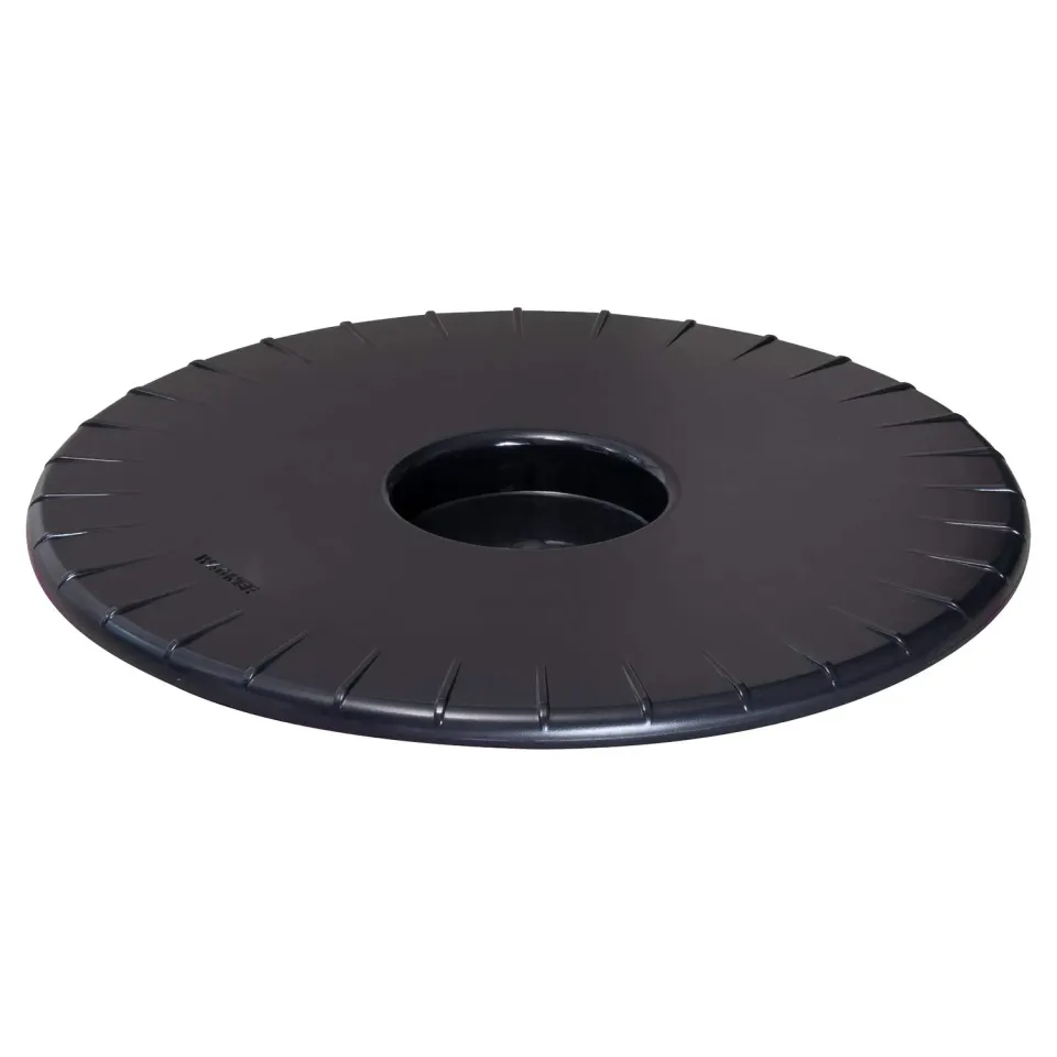 Wagner Ultraflat Sottovaso Ruote Ø30x2,5 cm Nero 100 kg