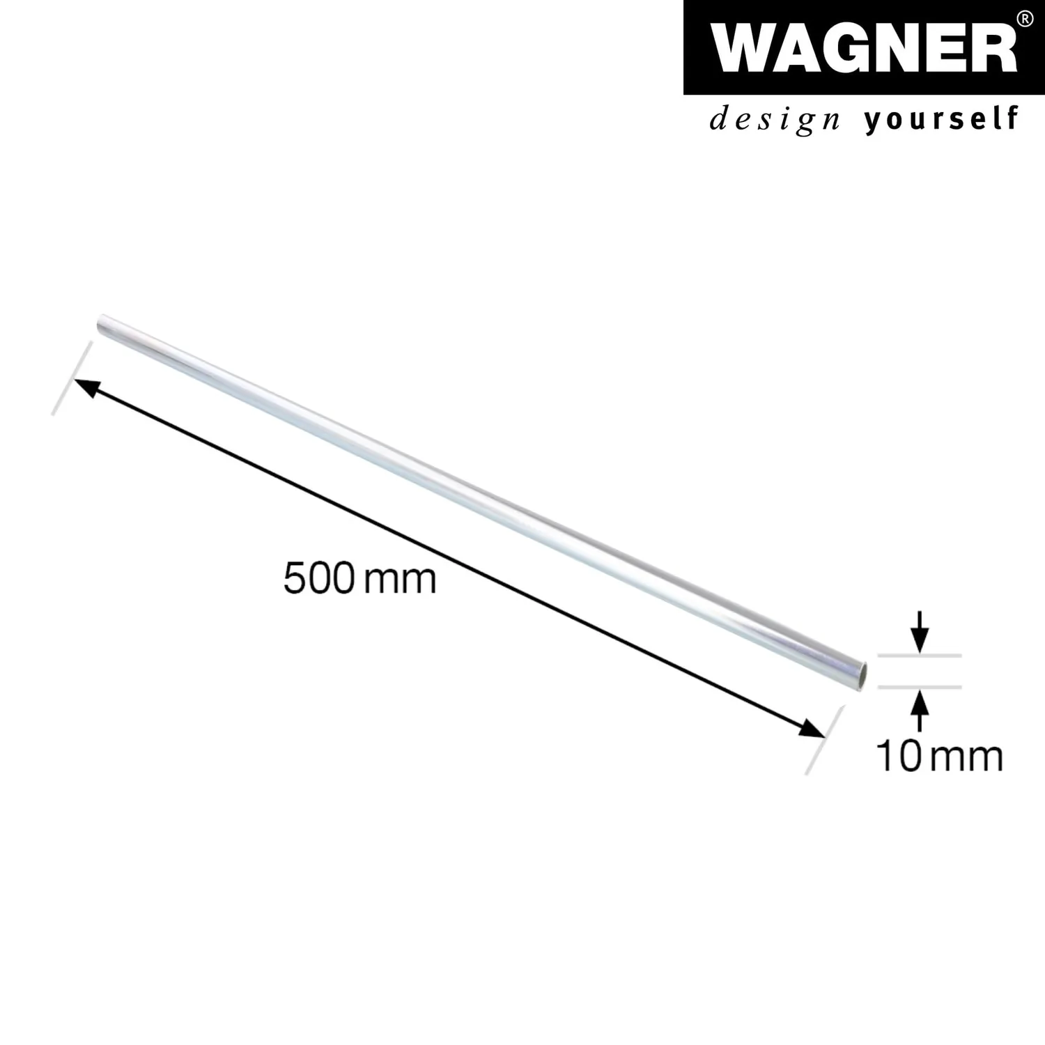 WAGNER RO 0415 asse acciaio 10x500 mm zincato
