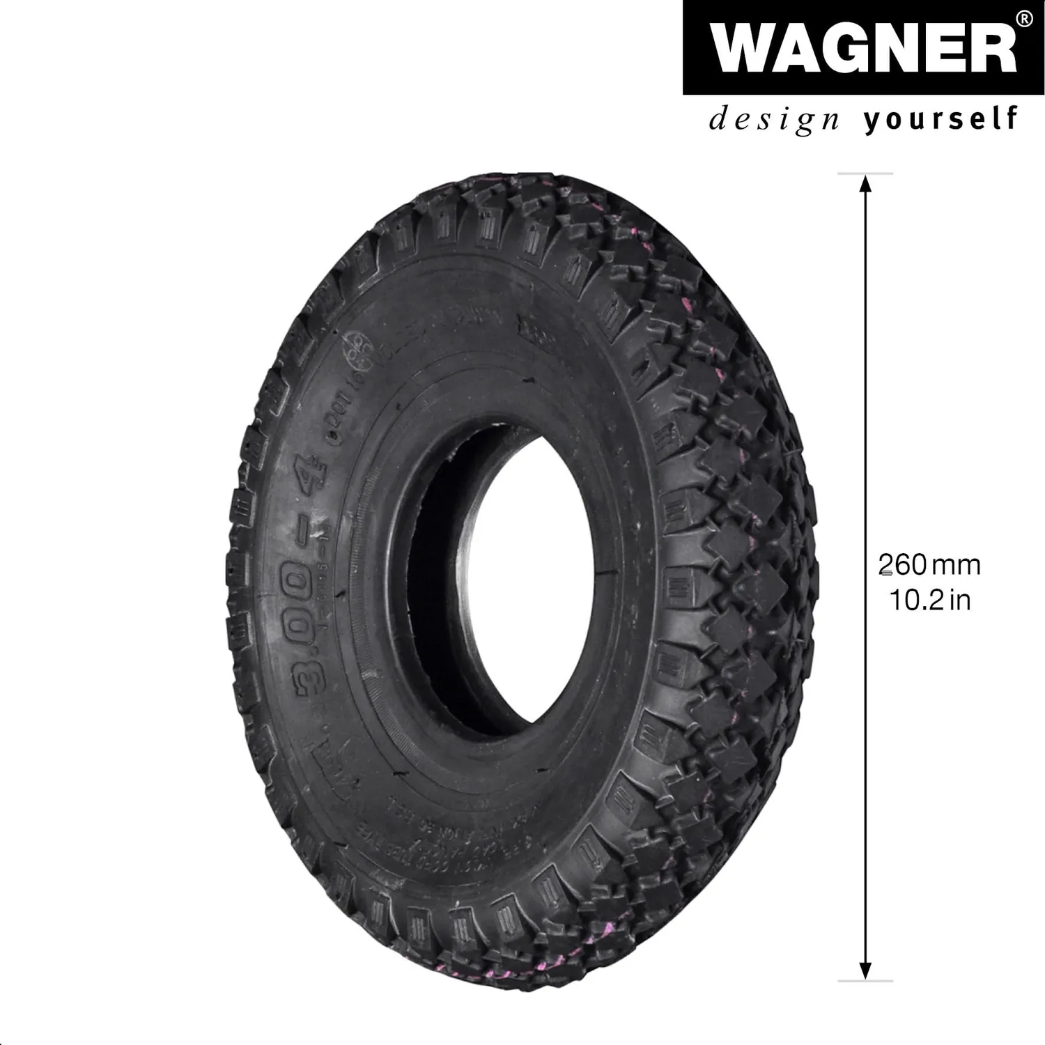 Wagner RO 9266 copertone carriola 260 mm nero