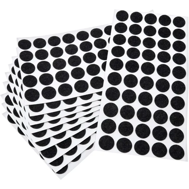 Adsamm feltrini ultrasottili Ø 20 mm nero 500 pezzi 1,5 mm