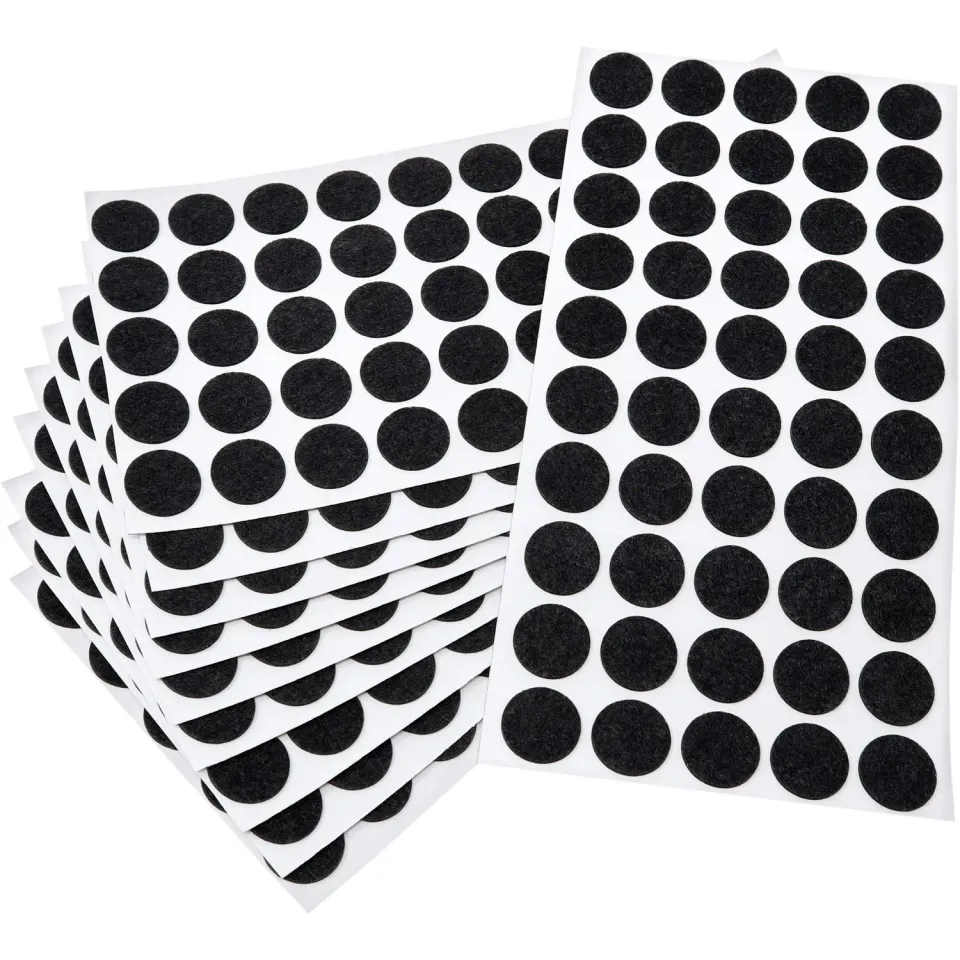 Adsamm feltrini ultrasottili Ø 20 mm nero 500 pezzi 1,5 mm