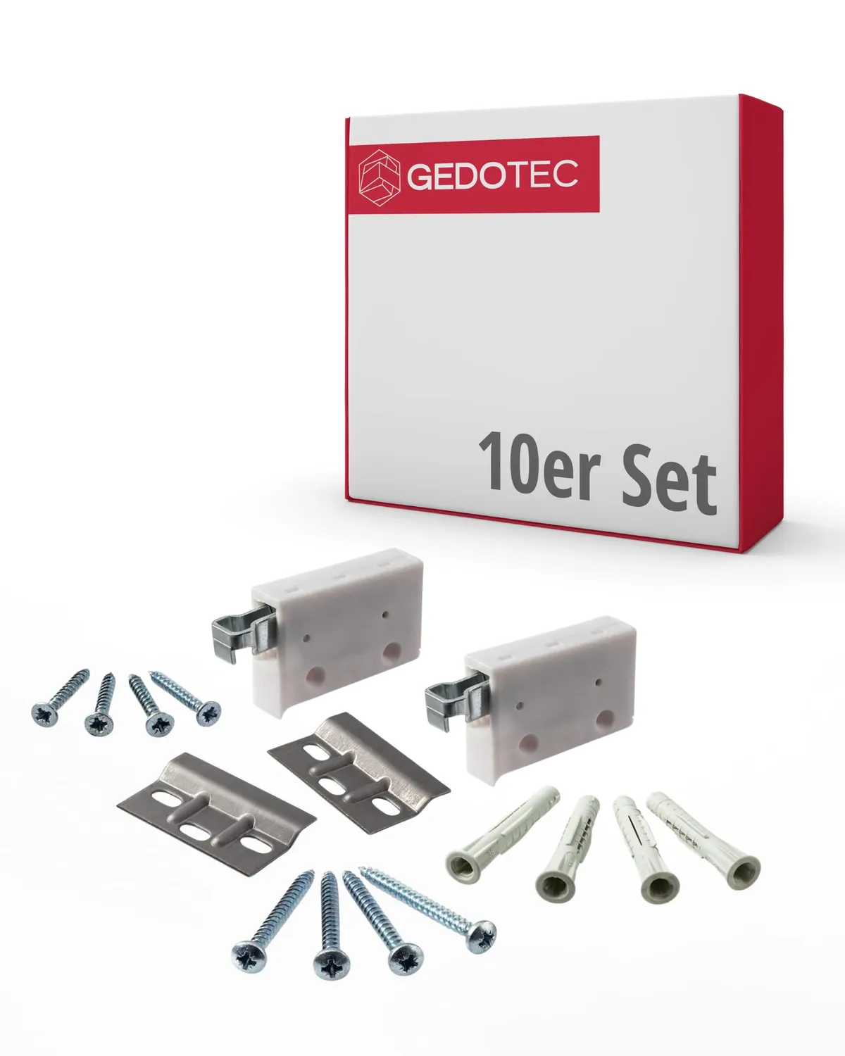 Gedotec H10630 Appendiabiti Pensili 1 Set Bianco 150 kg