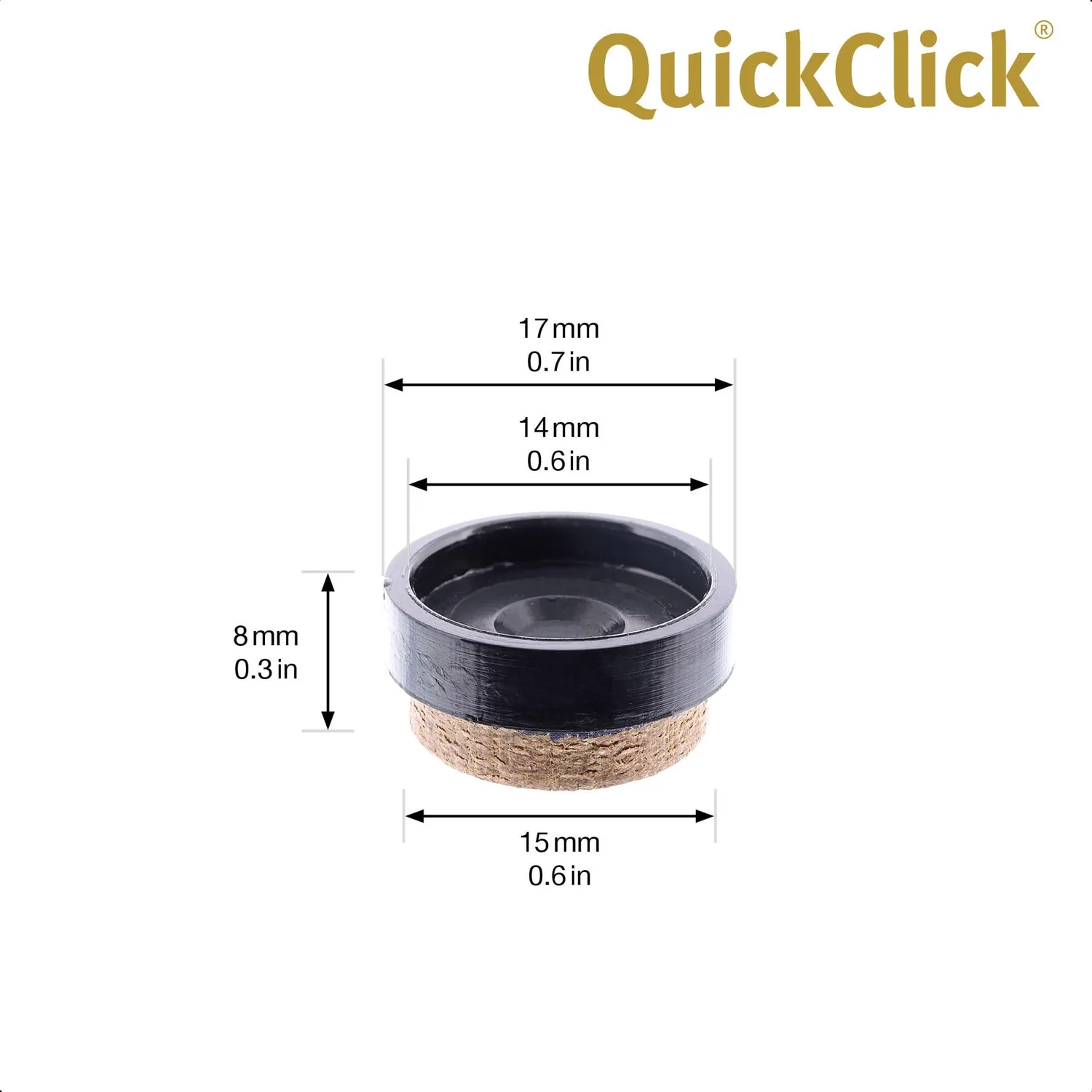 Wagner QuickClick 15784700 feltrini ricambio Ø17 mm 8 pezzi SYNO