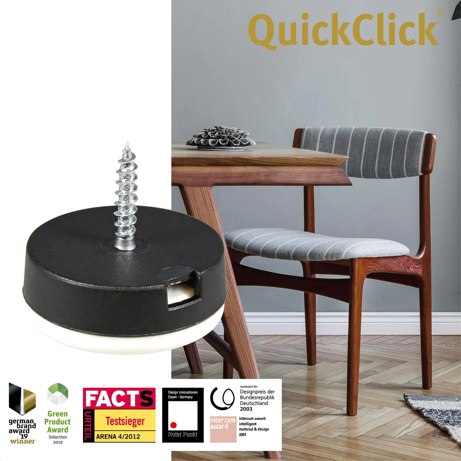 Wagner QuickClick 15785700 feltrini avvitare Extreme 4pz Ø25 mm
