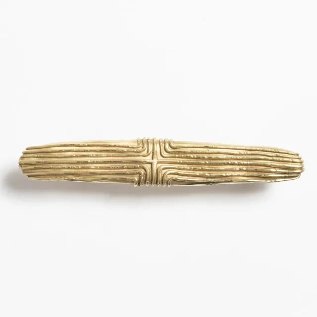 NIVA Design Archeological Chevron 2 maniglia ottone