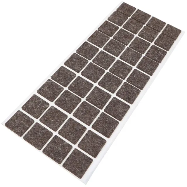 Adsamm Feltrini Lana Naturale Quadrati 25x25 mm Marroni 40 Pezzi