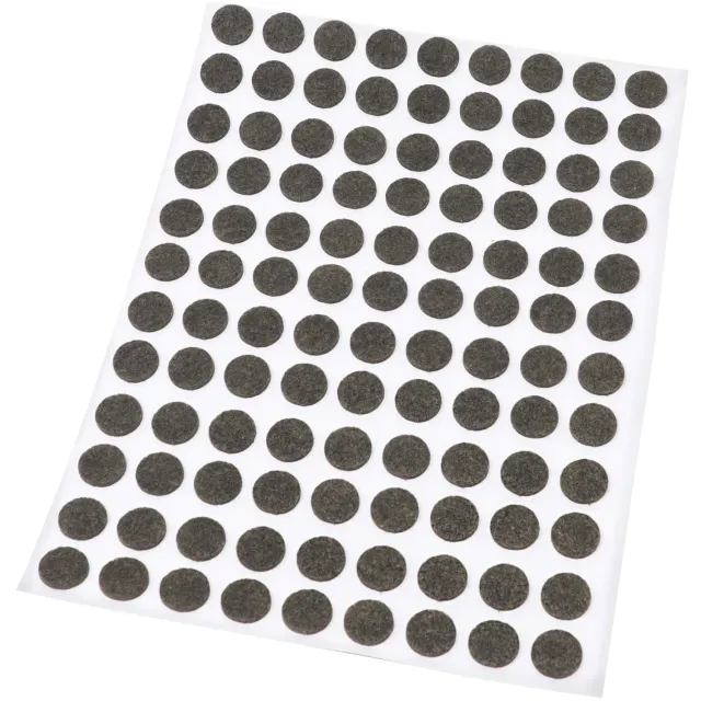 Adsamm feltrini ultrasottili ø 10 mm marroni 108 pezzi 1,5 mm