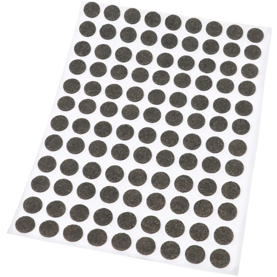 Adsamm feltrini ultrasottili ø 10 mm marroni 108 pezzi 1,5 mm