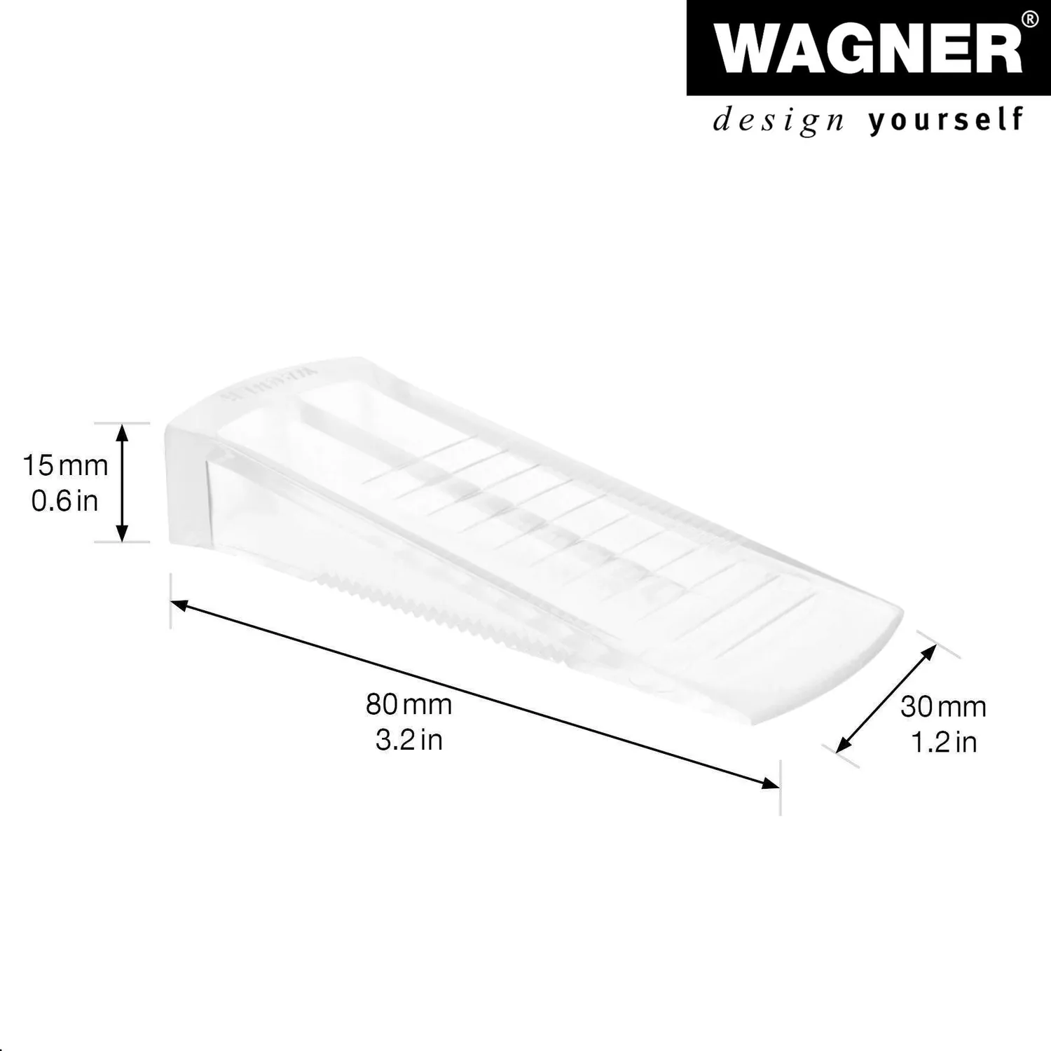 Wagner EH 6906 cuneo fermaporta trasparente