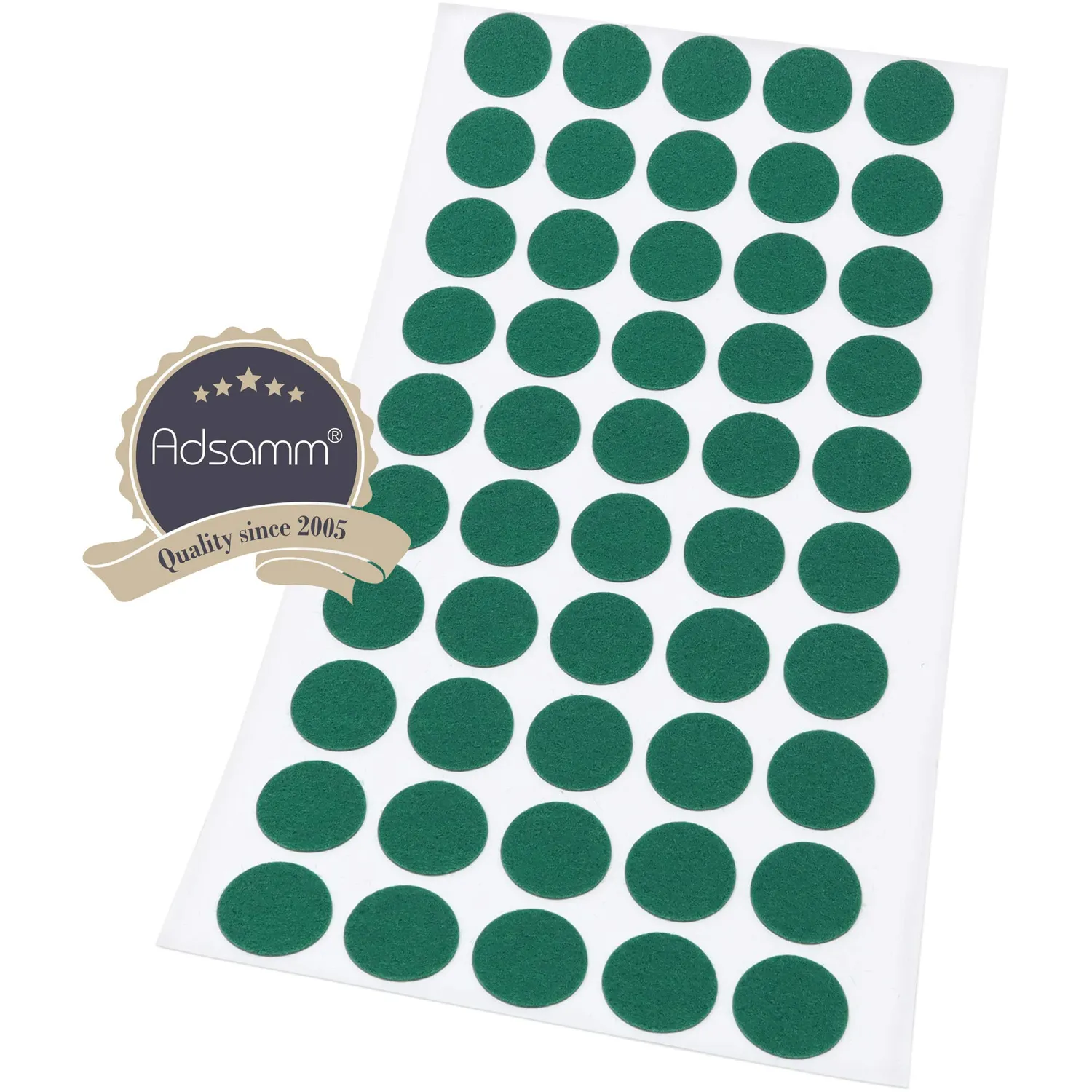 Adsamm feltrini ultrasottili verdi 20 mm 50 pz