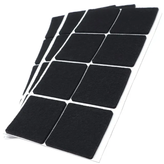 Adsamm feltrini autoadesivi quadrati neri 50x50 mm 24 pezzi