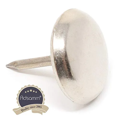 Adsamm Scivoli Metallo Chiodo Ø 20 mm Argento 16 Pz