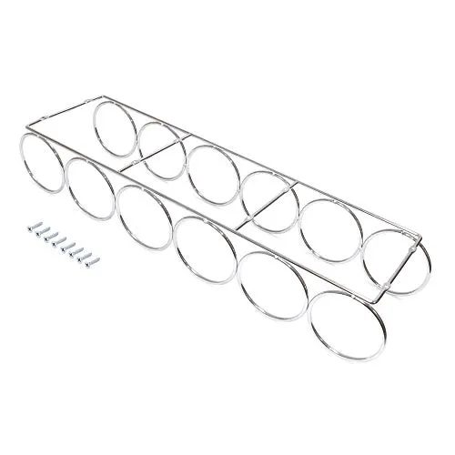 Emuca Harmony portabottiglie sospeso 6 fori acciaio cromato