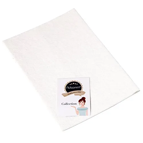Adsamm foglio feltro autoadesivo bianco 20x30 cm 3,5 mm