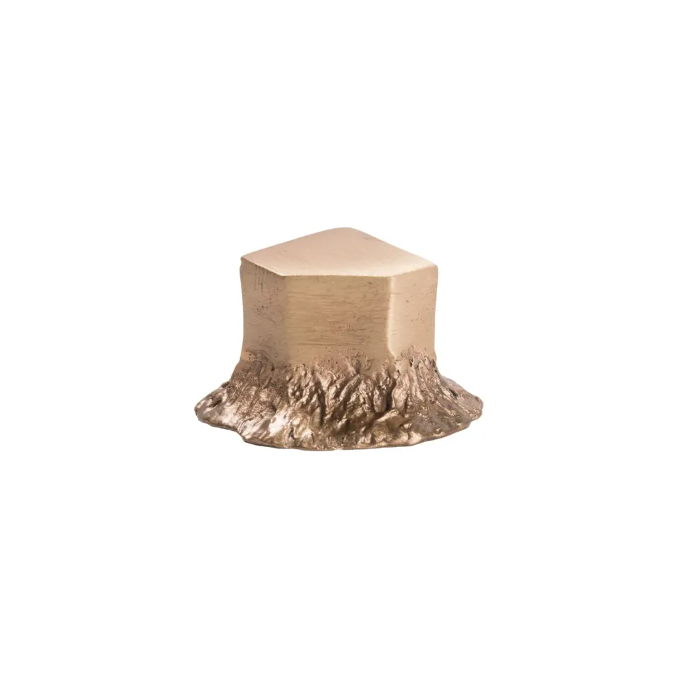 NIVA Design Solido pomello ottone nero singolo