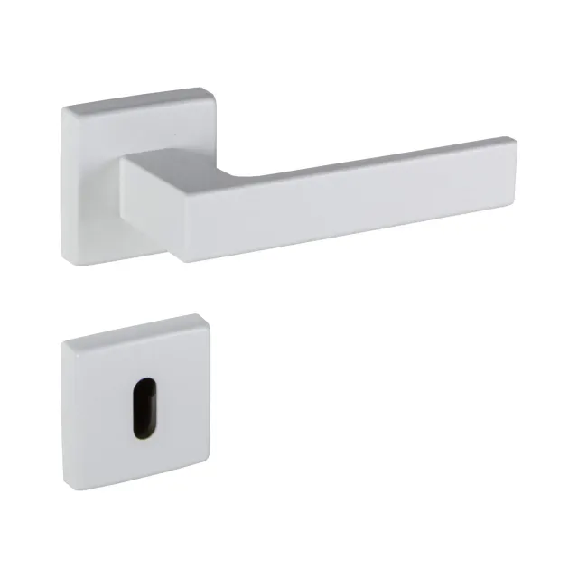 Gedotec PUSH 1317 maniglia porta set rosette bianco opaco BB