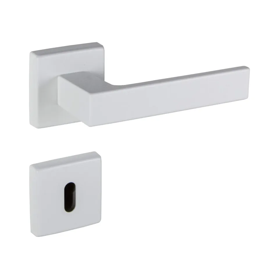 Gedotec PUSH 1317 maniglia porta set rosette bianco opaco BB