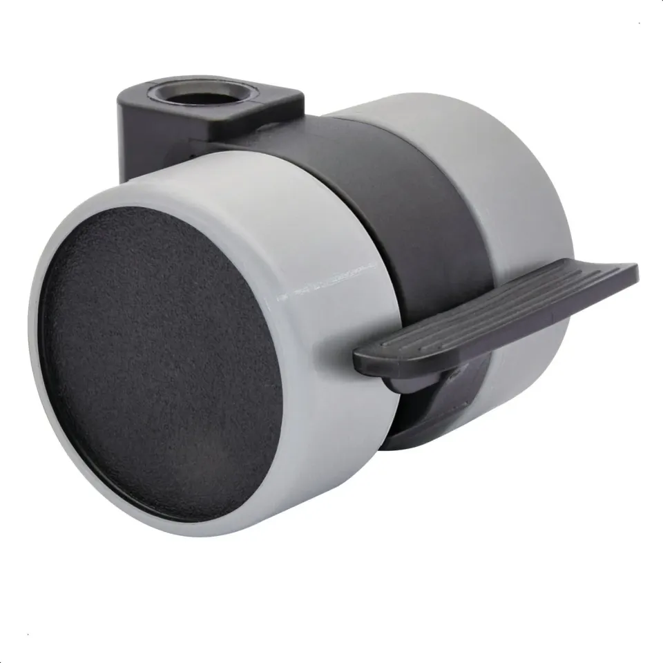 Wagner RO0211 rotella mobili morbida nero-grigio con freno 1pz