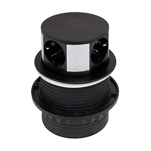 Emuca Torretta Multipresa Scomparsa 3 Prese+2 USB