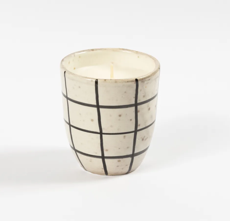NIVA Design Scacco candela terracotta al fico