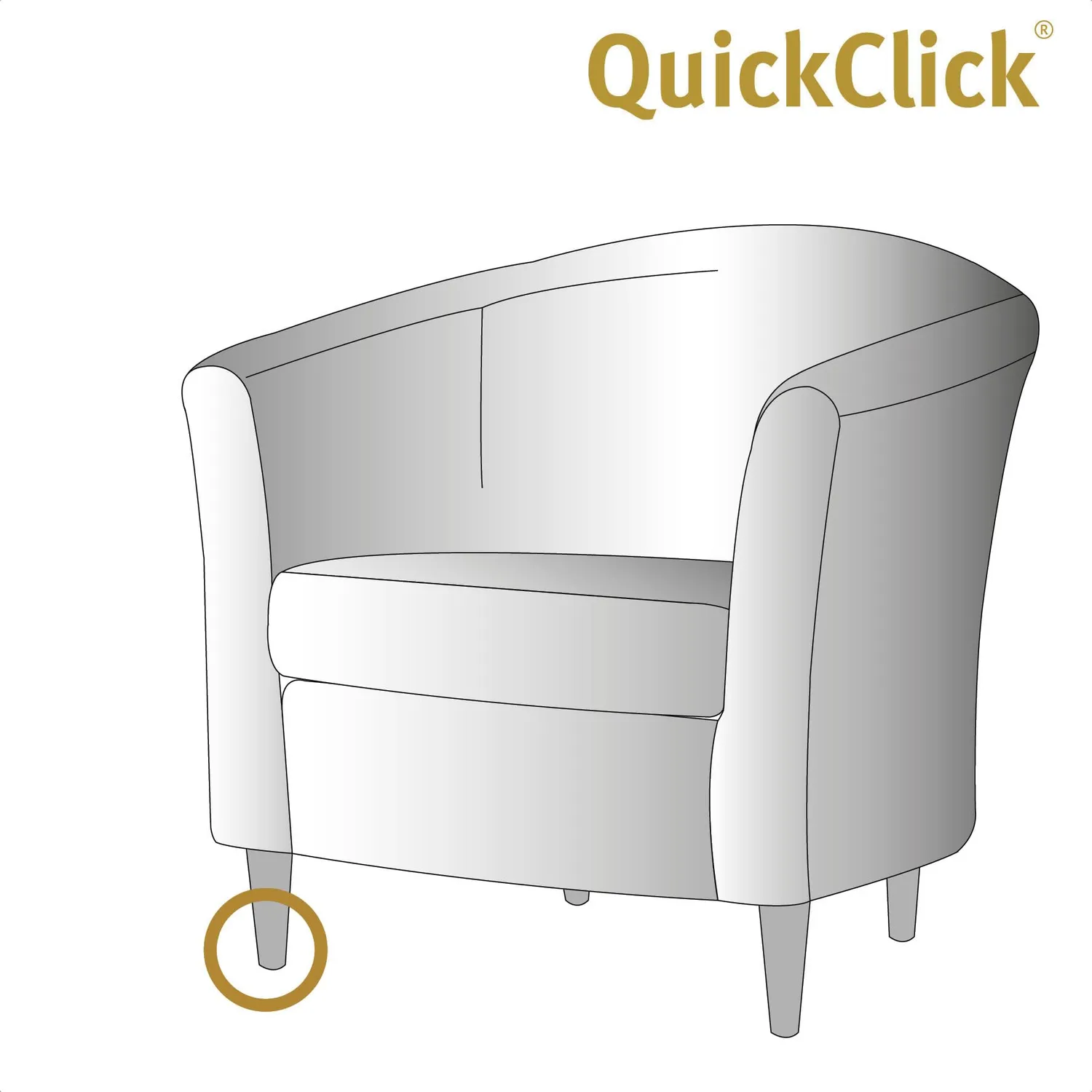 Wagner QuickClick 15781099 feltrini avvitare Ø30 mm 4 pezzi Duo