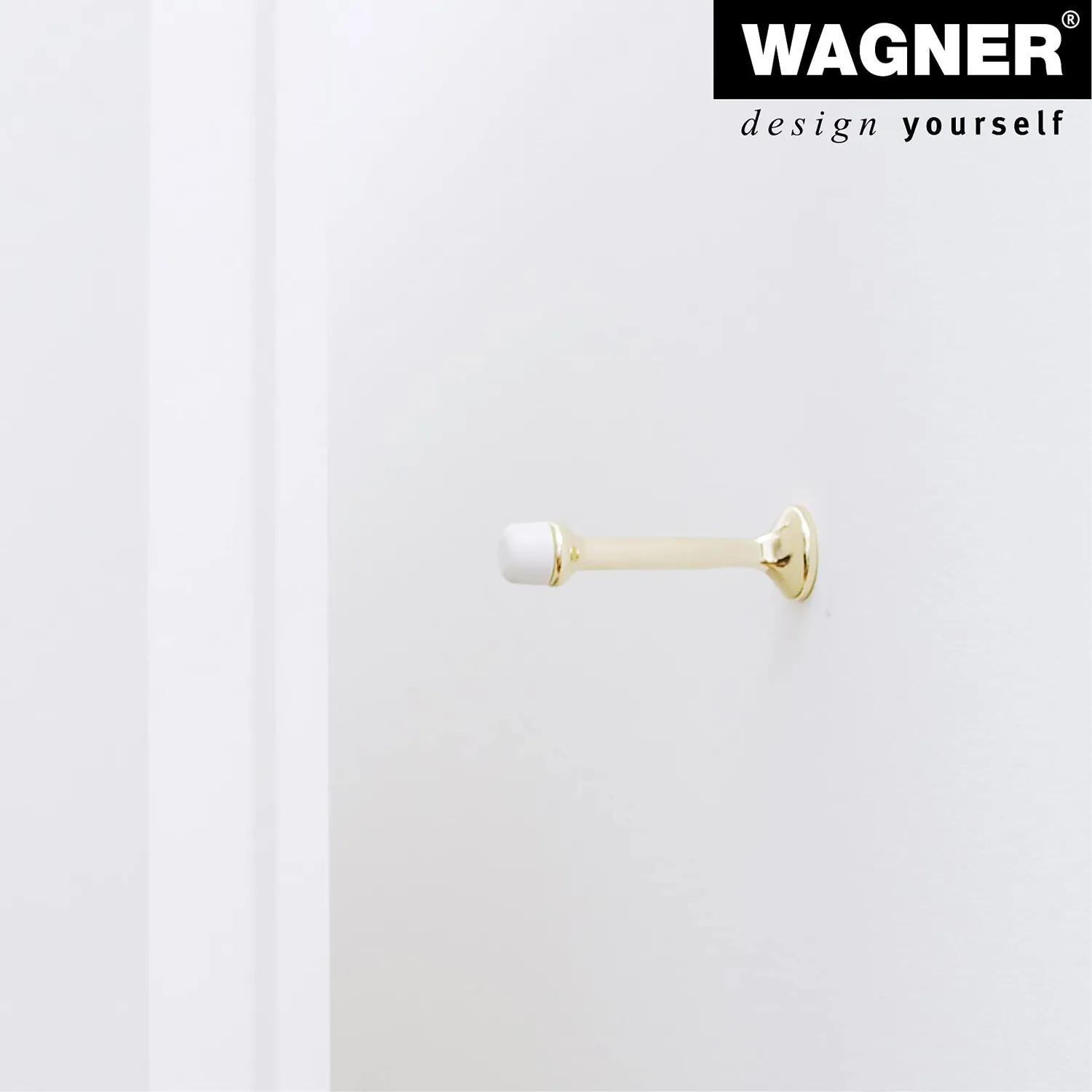 WAGNER Stick 15806711 fermaporta muro ottonato retrò