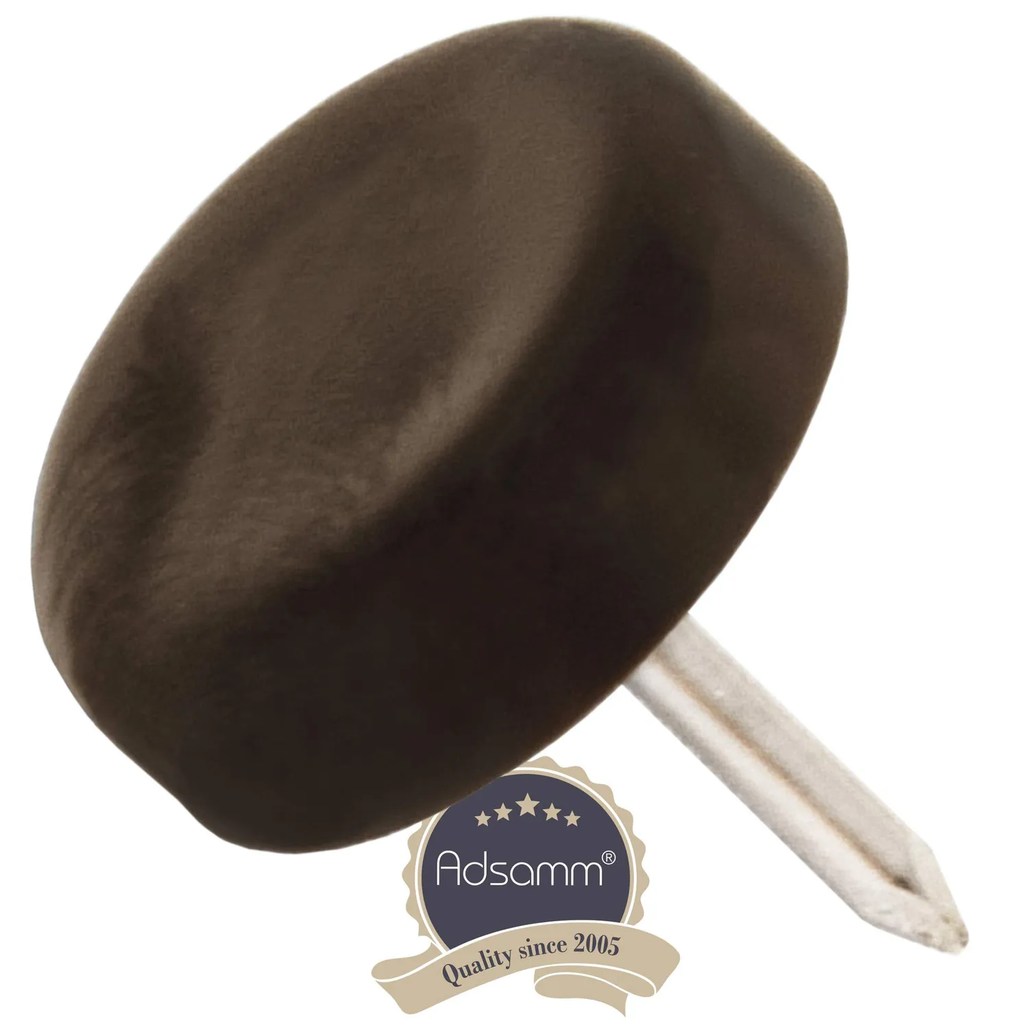 Adsamm PG-N-BR-18 feltrini con chiodo 100 pz Ø18 mm marroni