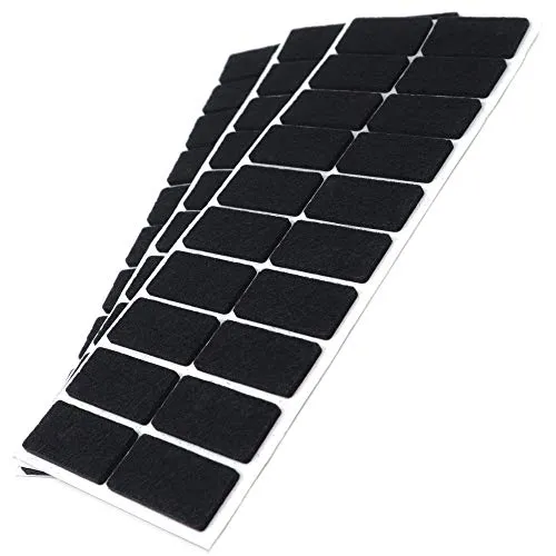 Adsamm Feltrini Adesivi Neri 20x40 mm Set 60 Pezzi 3,5 mm